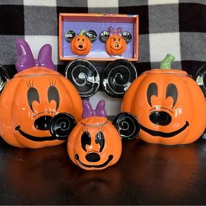 Minnie & Mickey Halloween 🎃 Pumpkin Set